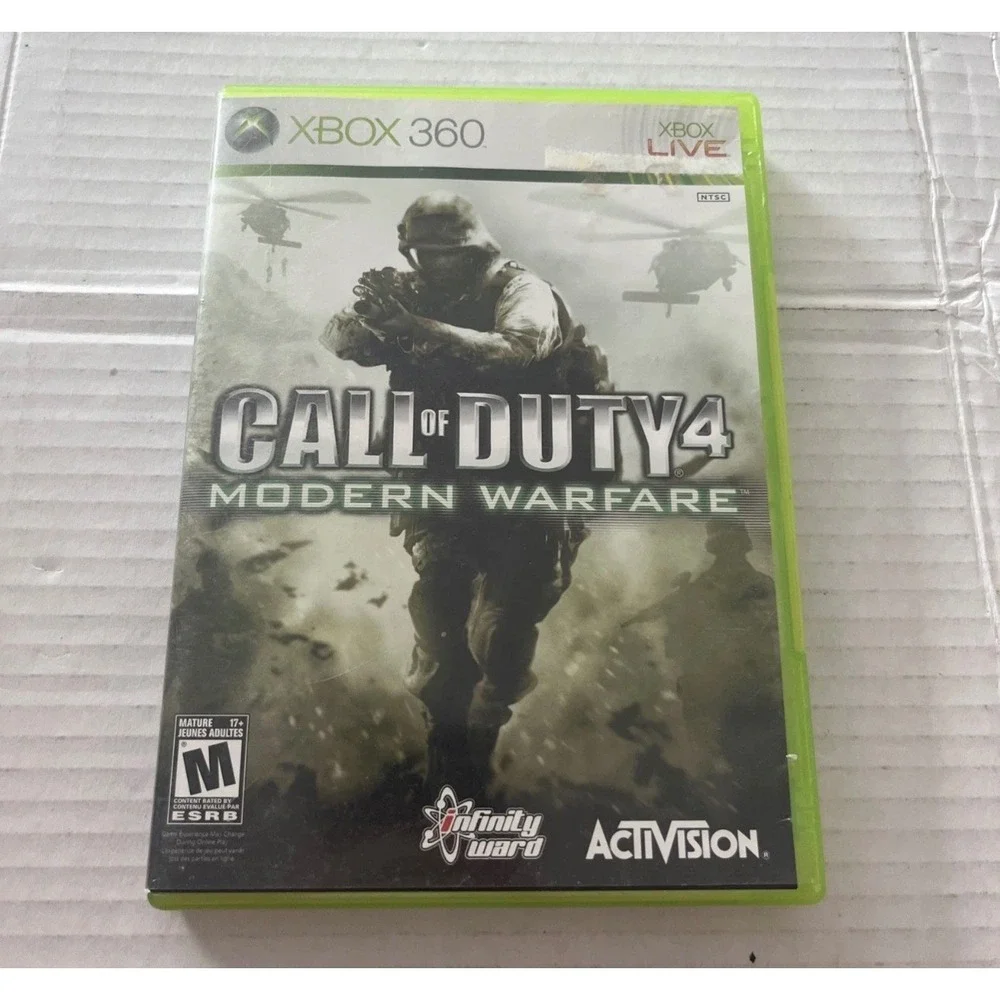Call of Duty 4 Modern‎ Warfare Activision Xbox 360 Video Game CIB InfinityWard